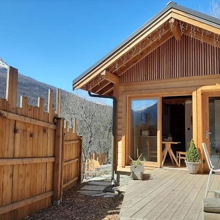 Petit Chalet Neuf Independant 2 Pers "La Cabane De Jean " Briançon Exterior foto