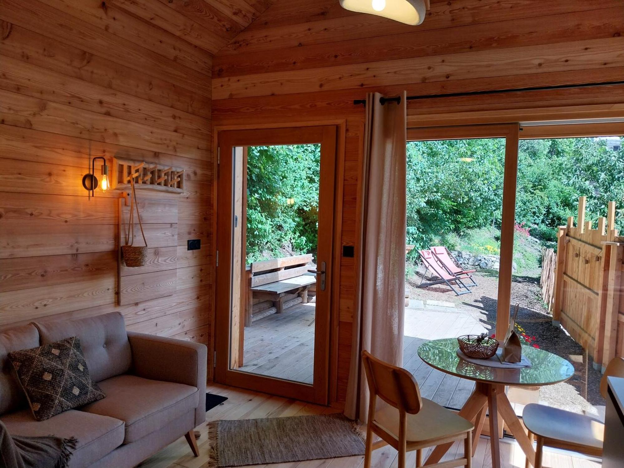 Petit Chalet Neuf Independant 2 Pers "La Cabane De Jean " Briançon Exterior foto